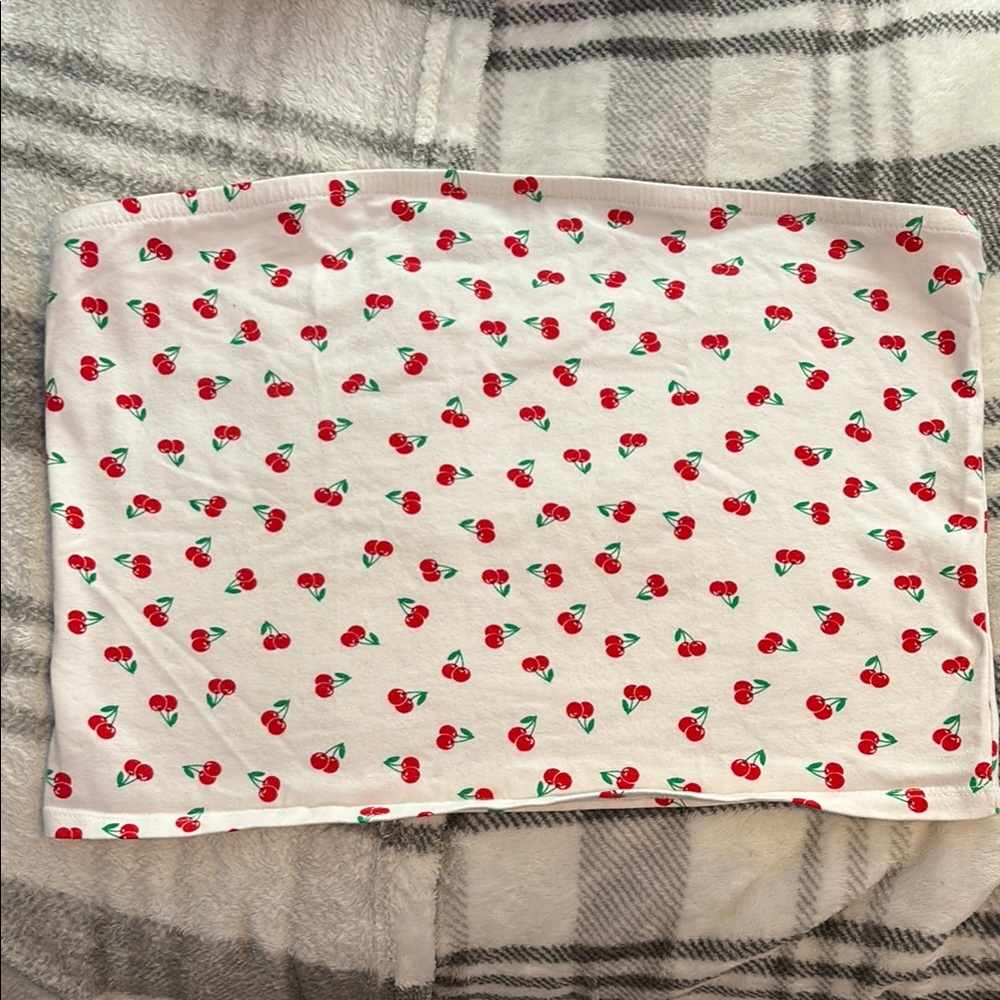 Arizona Jean Company Cherry Pattern Tube Top